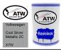 Preview: Volkswagen, Cool Silver Metallic 2C, X7W: 500ml Lackdose, von ATW Autoteile West.